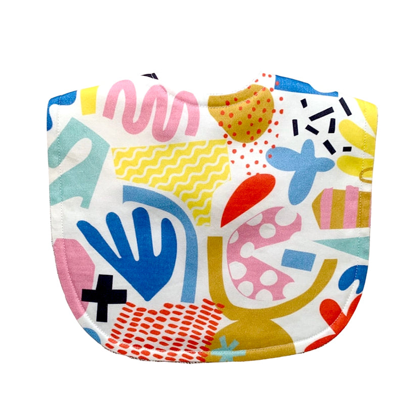 colourful pattern baby bib