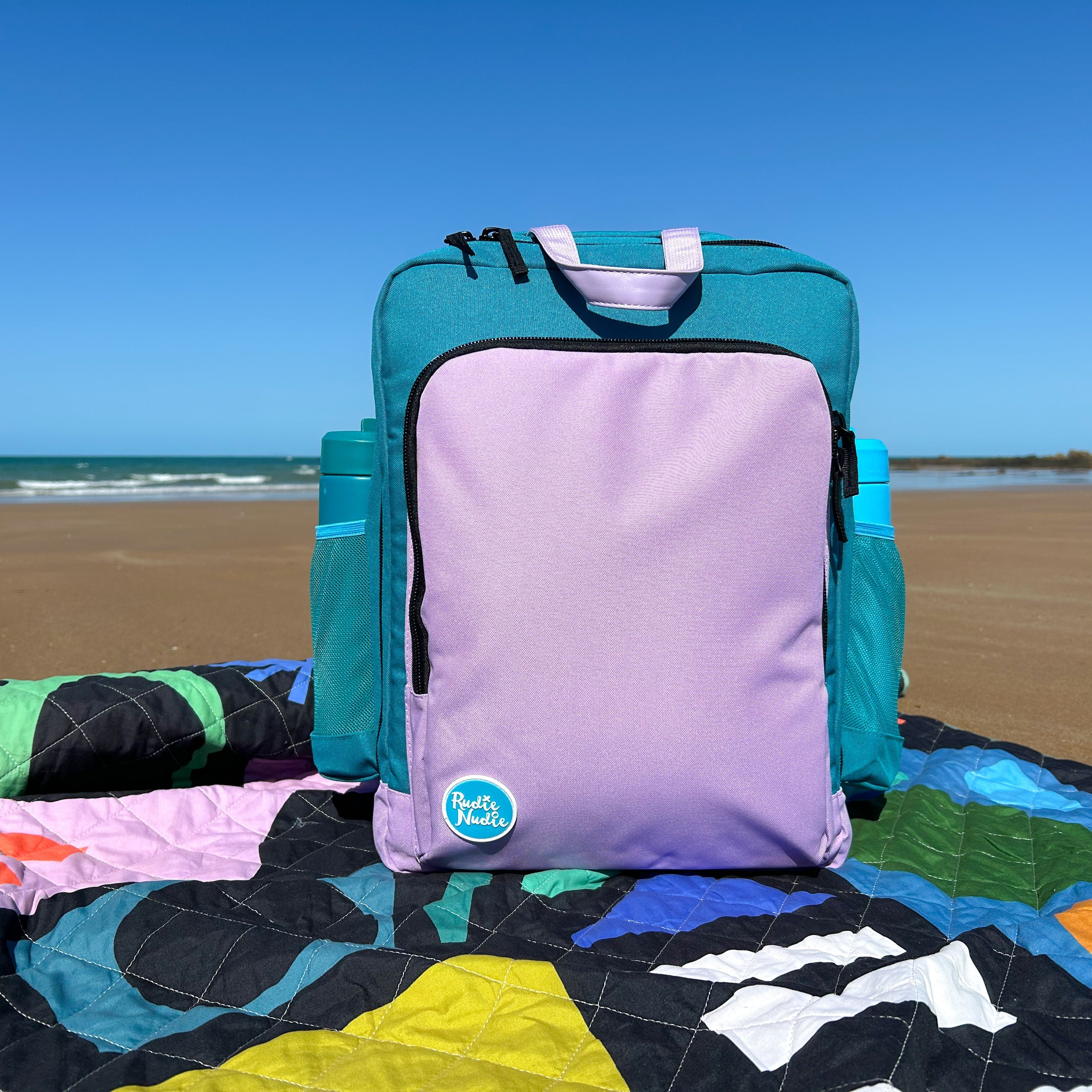 Adventure Backpack - All-Purpose Parents Backpack [Lilac on Teal