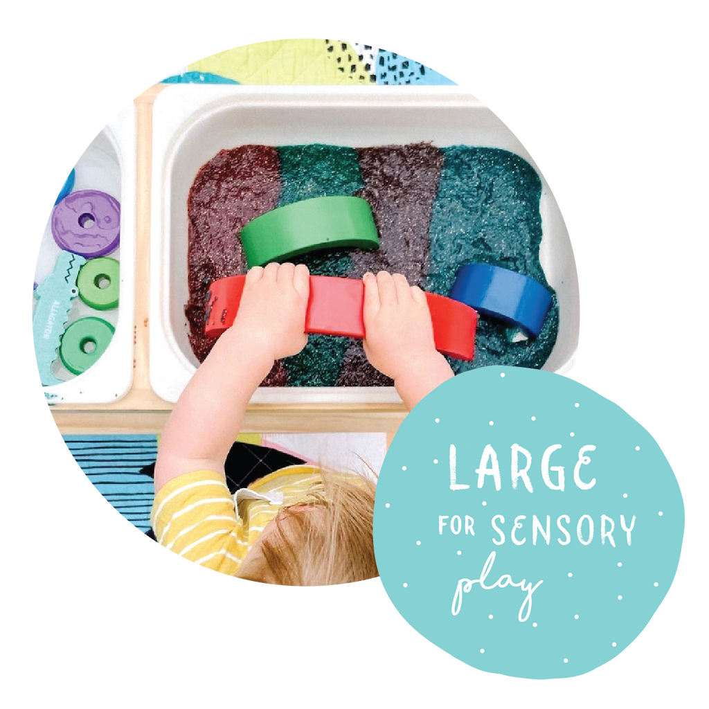 large waterproof playmats great for the mess that comes with sensory play