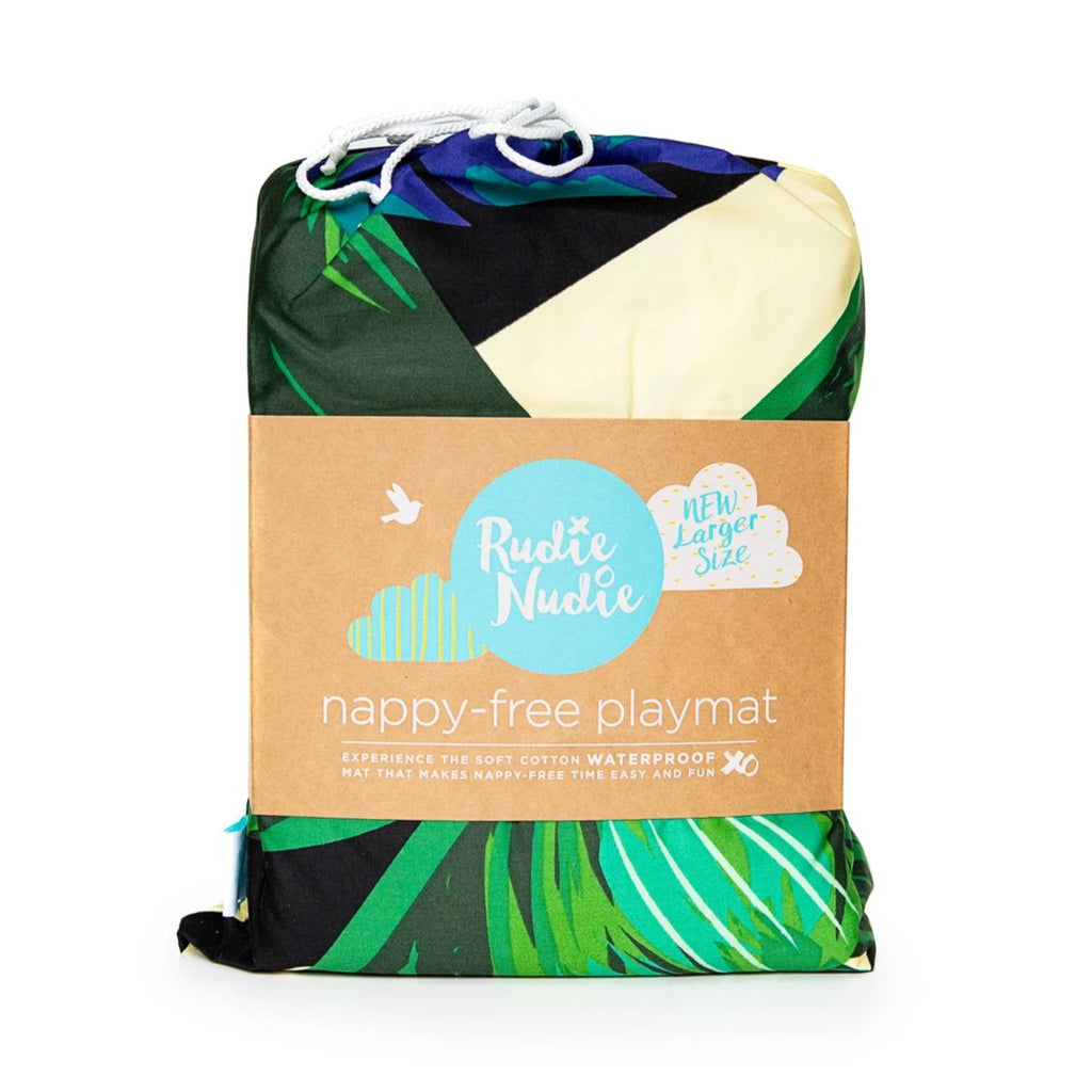 Tropical design large playmat packaging